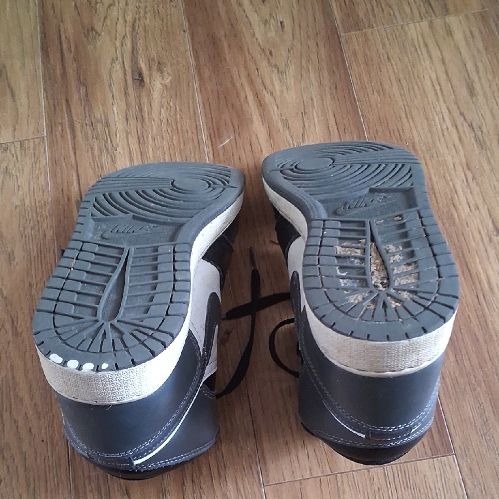 Jordan Kids Black and White Mid-Top Sneakers - Picture 3 of 4